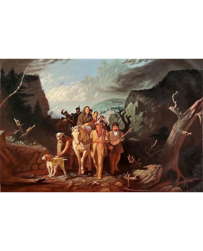 Daniel Boone Escorting Settlers Through the Cumberland Gap by George Caleb Bingham