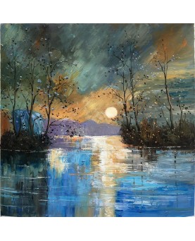 River, with Glowing Moonby Justyna Kopania