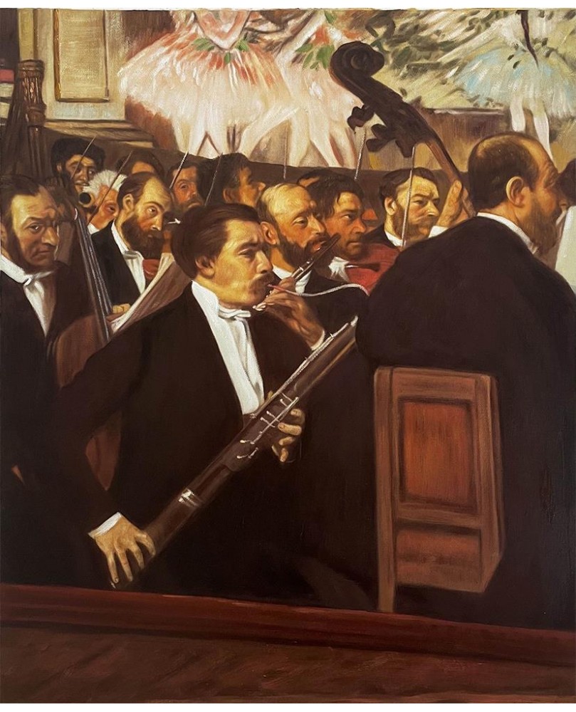 The Orchestra at the Opera by Edgar Degas