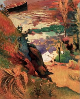 Fisherman and Bathers on The Aven, 1888 by Paul Gauguin