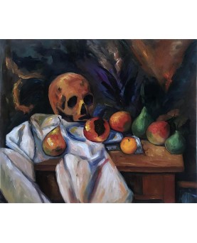 Nature morte au crane by Paul Cezanne