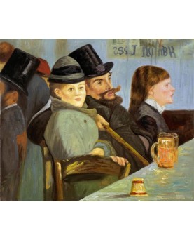 At The Cafe by Edouard Manet