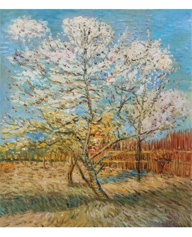 Pink Peach Tree in Blossom by Vincent Van Gogh