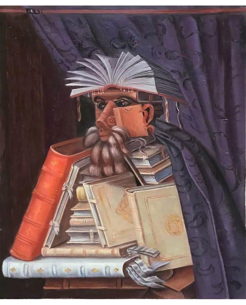 The Librarian by Giuseppe Arcimboldo