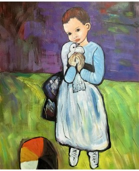 Child Holding a Dove by Pablo Picasso