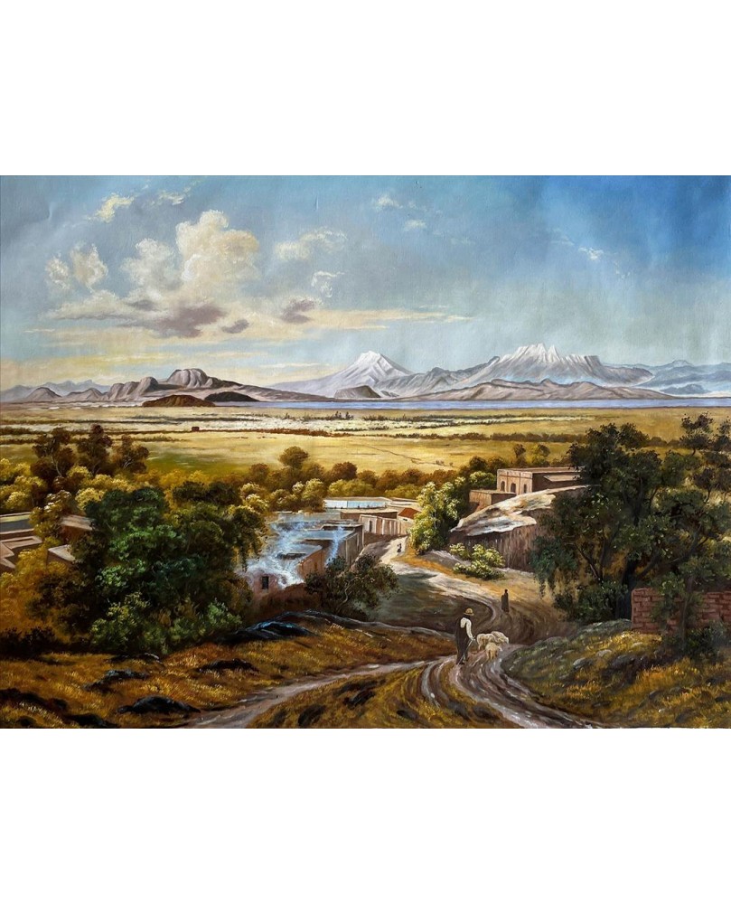 Valley of Mexico from the Tepeyac by Jose Maria Velasco