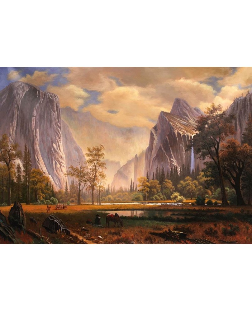 Looking Up The Yosemite Valley 1865 by Albert Bierstadt