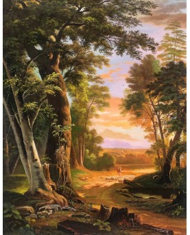 The Beeches 1845 by Asher Brown Durand